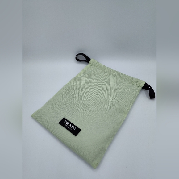Prada Handbags - PRADA Beauty Reversible Drawstring Pouch • Black/Mint • 8x5" Cosmetic Bag NWOT